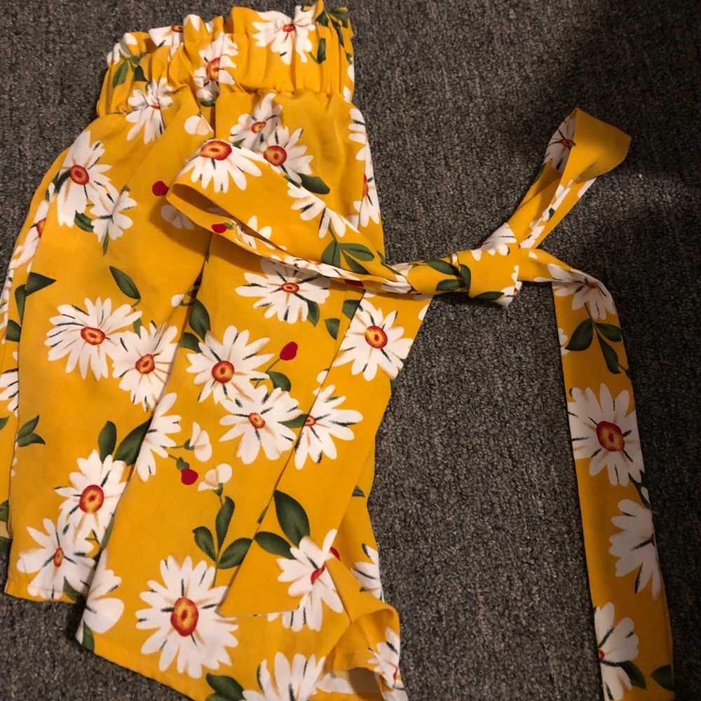 Yellow Daisy Shorts